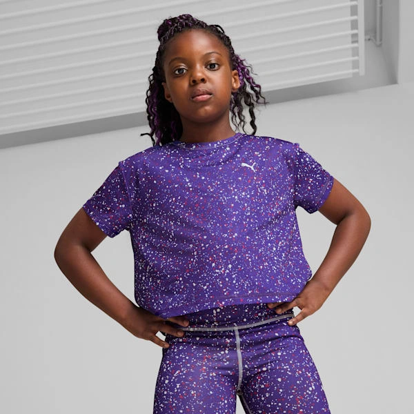 ¡PUMA TRAIN FAVORITE! Camiseta corta para niños grandes. Estilo y rendimiento en cada entrenamiento.
